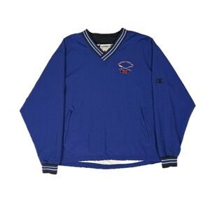 Vintage 90s Champion blue Red Marthas Vineyard USA Fleece windbreaker men Large